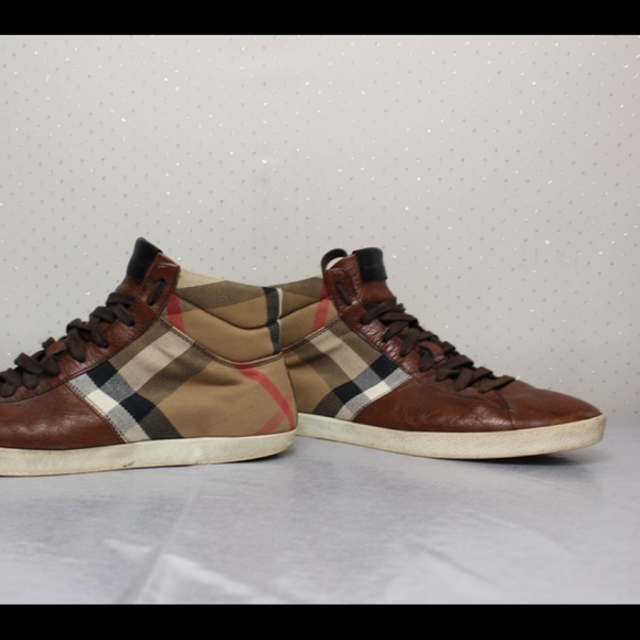 Burberry hightop vintage check sneakers - Picture 2 of 8